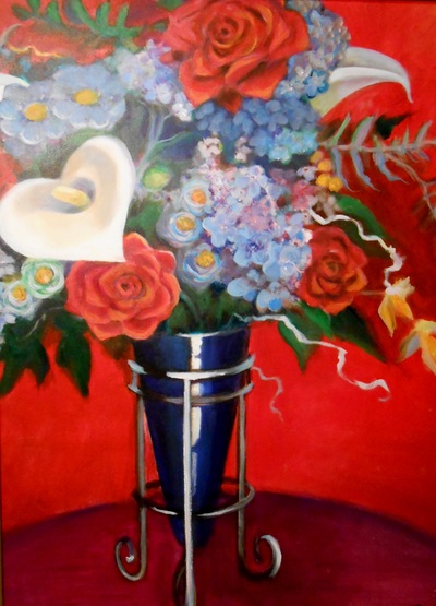 bouquet-acrylic-on-canvas-by-e-bradshaw