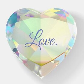 Diamond Heart Personalized Paperweight by ebgraphics on Zazzle