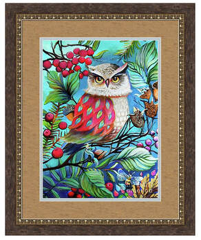 Owl-and-berries-print-by-ebradshaw-fineartamerica